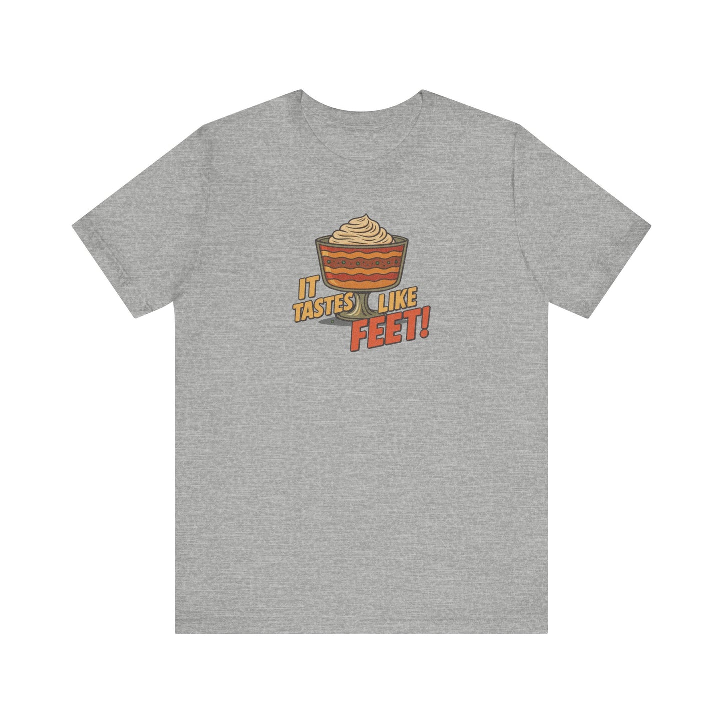 It Tastes Like Feet! — Thanksgiving Trifle Retro Tee (Light)
