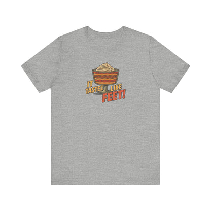 It Tastes Like Feet! — Thanksgiving Trifle Retro Tee (Light)