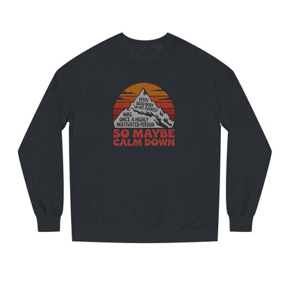 Everything in Moderation (Especially Fitness) – Mount Everest Retro Sweatshirt (Dark)