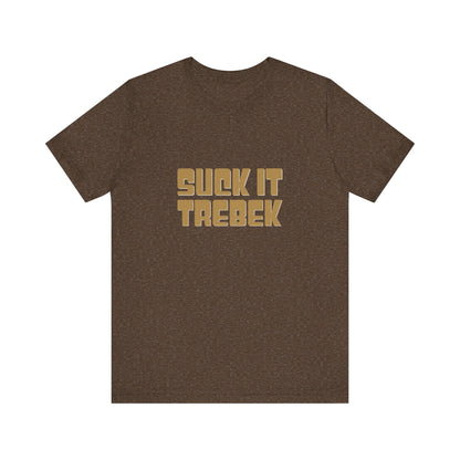 Suck It Trebek — SNL Celebrity Jeopardy Sketch Retro Tee (Dark)
