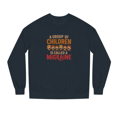 A Group of Children is Called a Migraine — Retro Sweatshirt (Dark)
