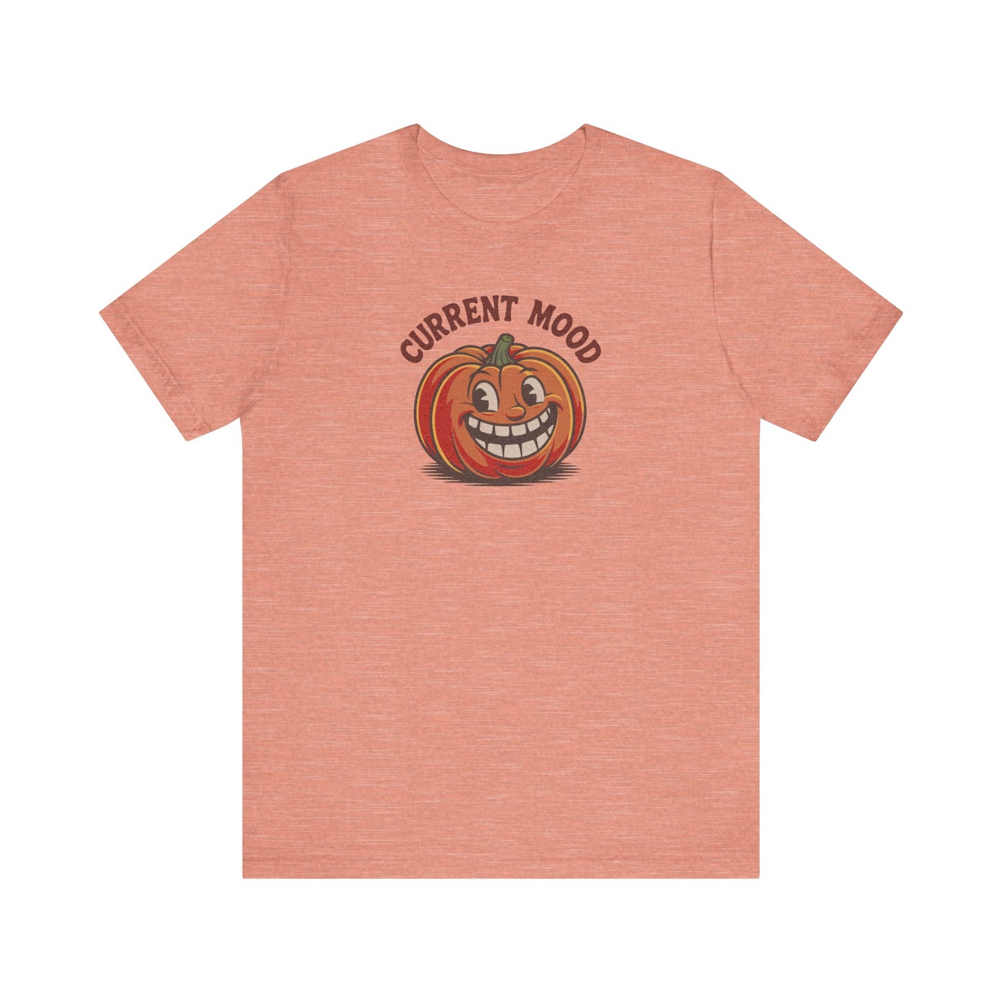 Current Mood (Toothy Jack) — Retro Halloween Tee (Light)