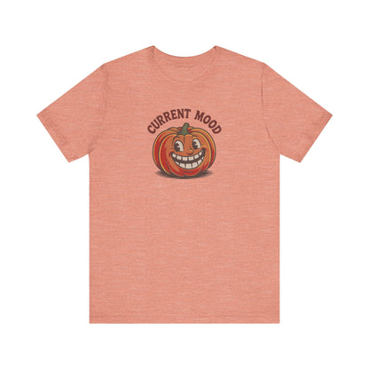 Current Mood (Toothy Jack) — Retro Halloween Tee (Light)