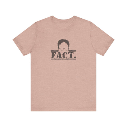 Dwight Schrute FACT. — The Office-Inspired Retro Tee (Light)