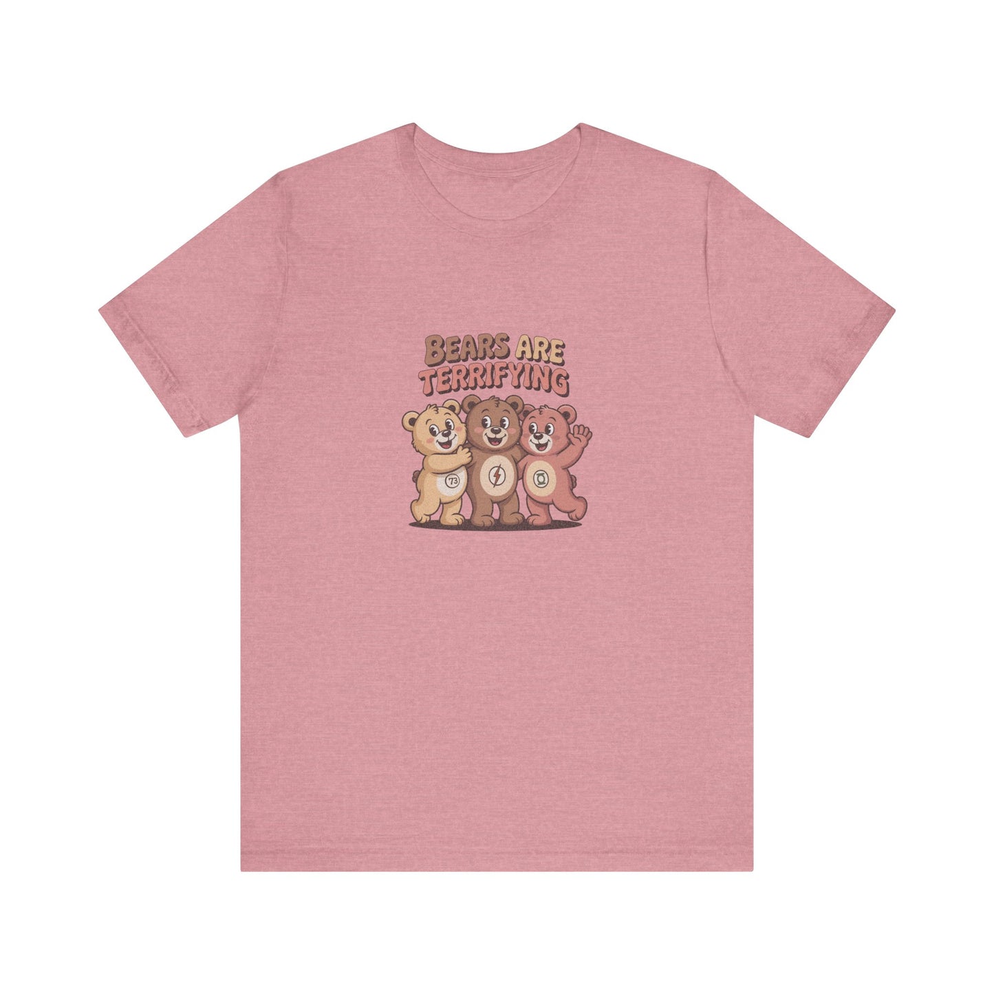 Bears Are Terrifying (Cute Remix) — Retro Tee (Light)