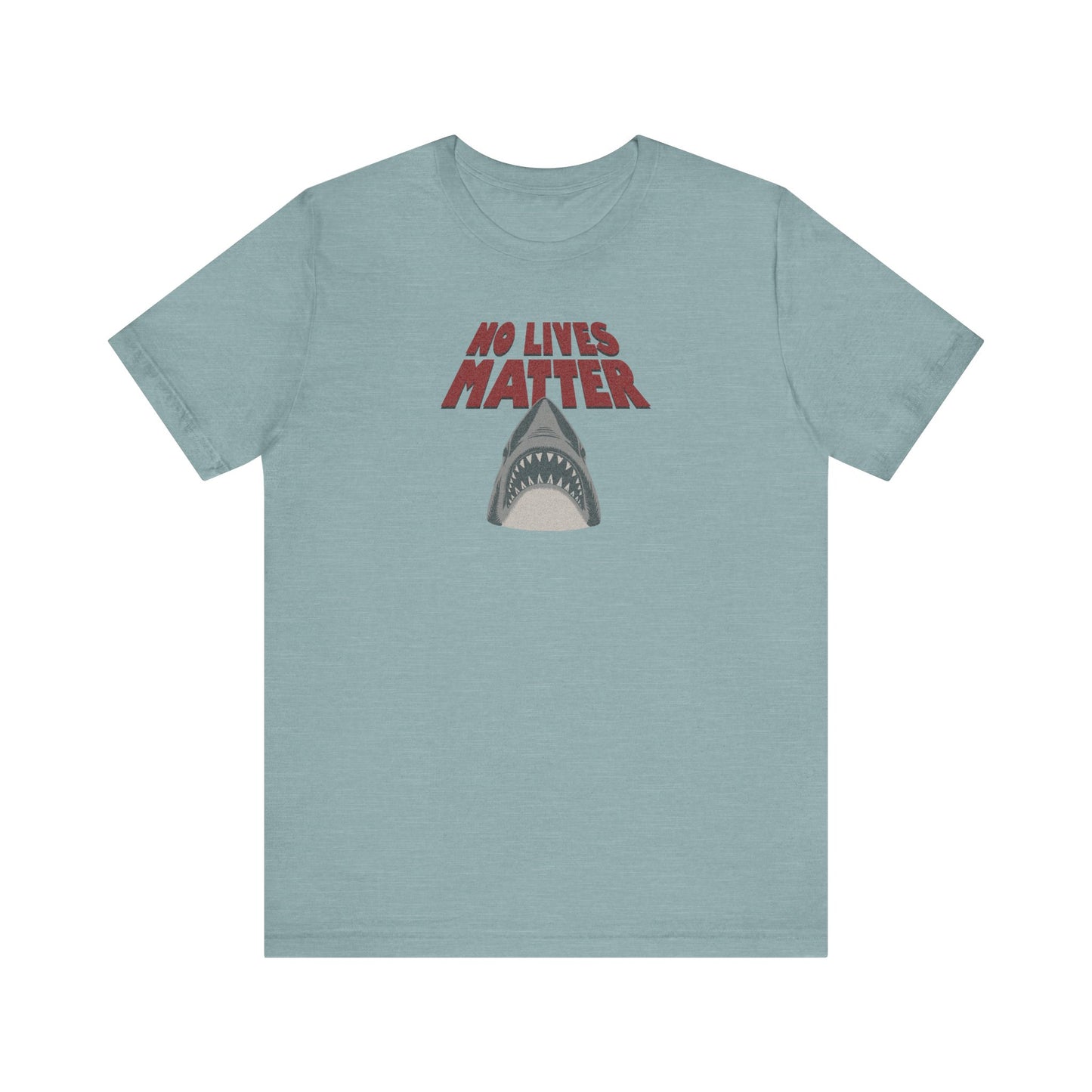 No Lives Matter — Jaws-Inspired Retro Tee (Light)