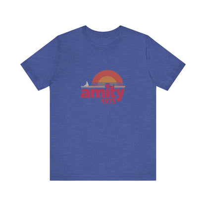 Amity Island 1975 — Jaws-Inspired Retro Tee (Dark)