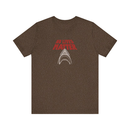 No Lives Matter — Jaws-Inspired Retro Tee (Dark)