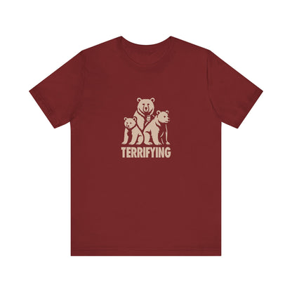 Bears Are Terrifying — Retro Silhouette Tee (Dark)