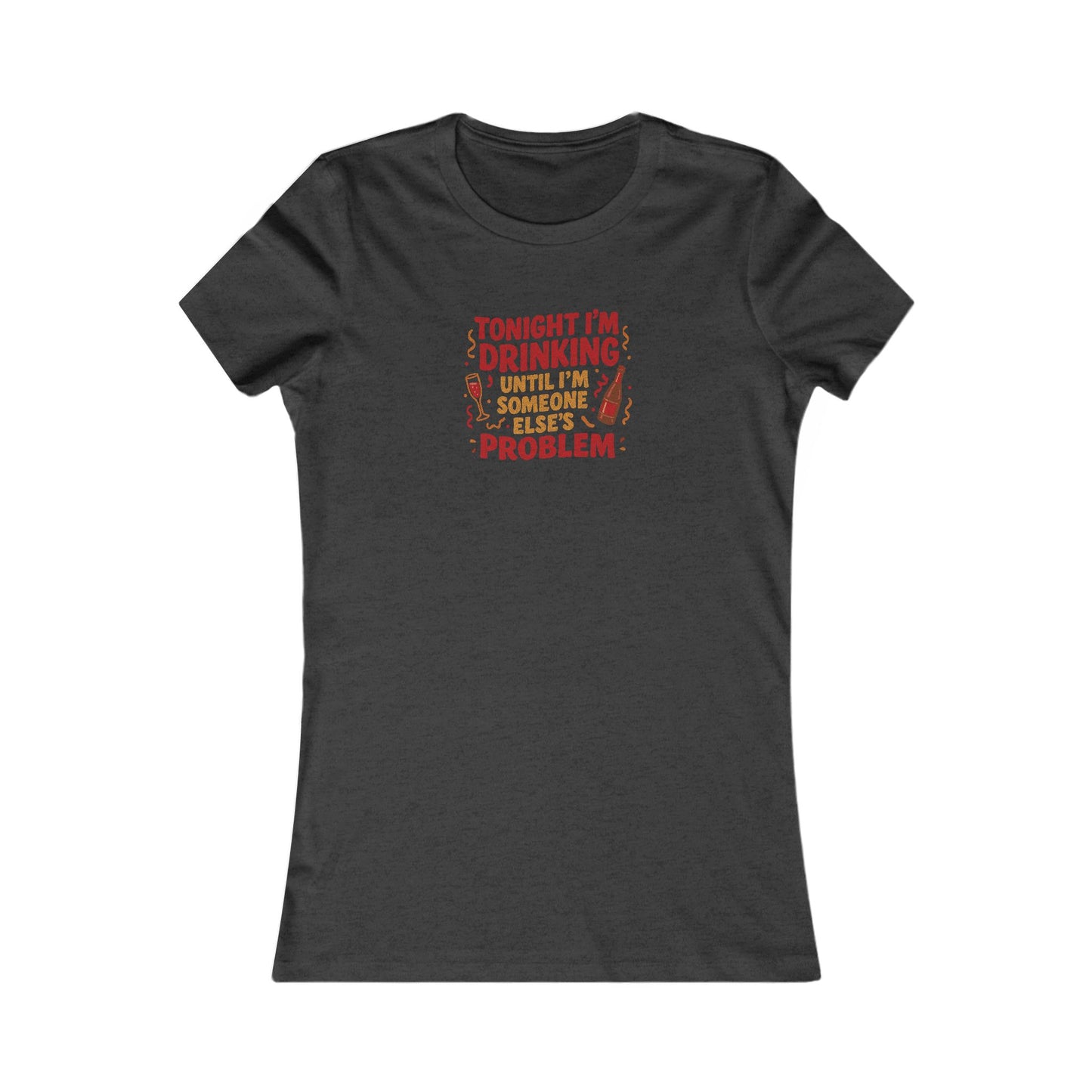 The Problem is Coming From Inside the Bar — Retro Women's Tee (Dark)