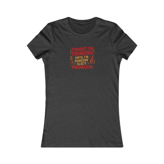 The Problem is Coming From Inside the Bar — Retro Women's Tee (Dark)