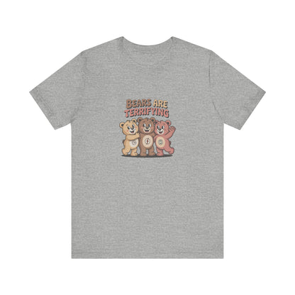 Bears Are Terrifying (Cute Remix) — Retro Tee (Light)