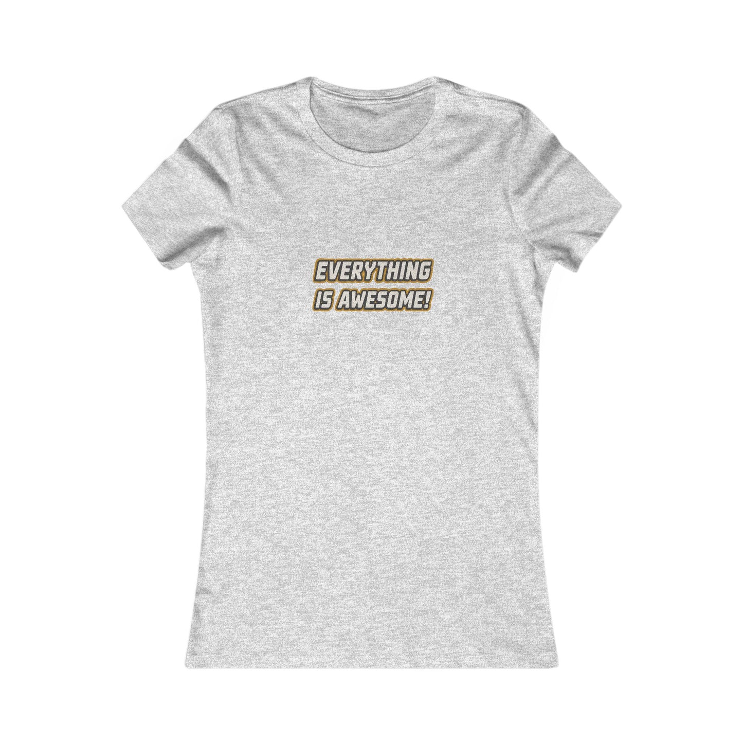 Everything is Awesome! — The LEGO Movie-Inspired Retro Women's Tee (Light)
