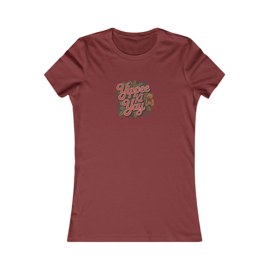 Yippee Ki Yay — Die Hard Retro Christmas Women's Tee (Dark)
