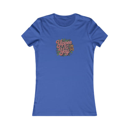 Yippee Ki Yay — Die Hard Retro Christmas Women's Tee (Dark)