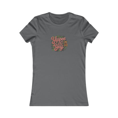 Yippee Ki Yay — Die Hard Retro Christmas Women's Tee (Dark)