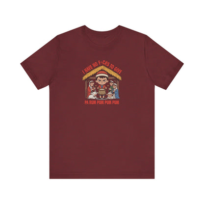 I Have No F*cks to Give — Little Drummer Boy Retro Tee (Dark)