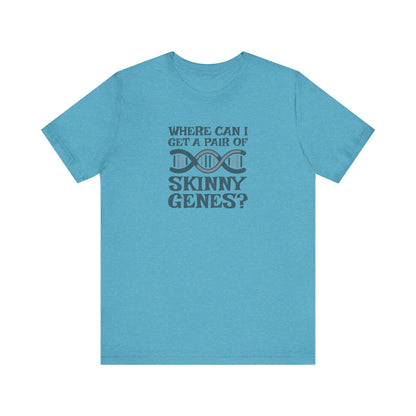 Pair of Skinny Genes — Retro Graphic Tee (Light)