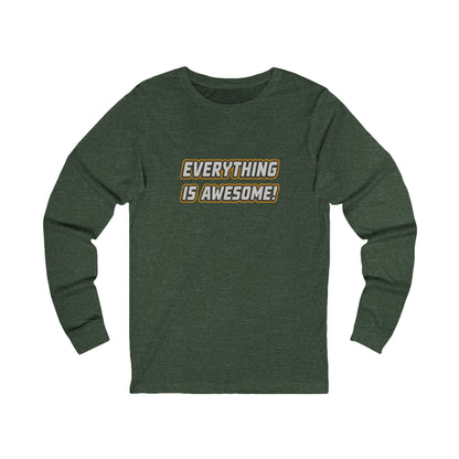 Everything is Awesome! — The LEGO Movie-Inspired Retro Long Sleeve (Dark)