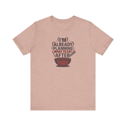 Planning What to Eat After This — Retro Foodie Tee (Light)