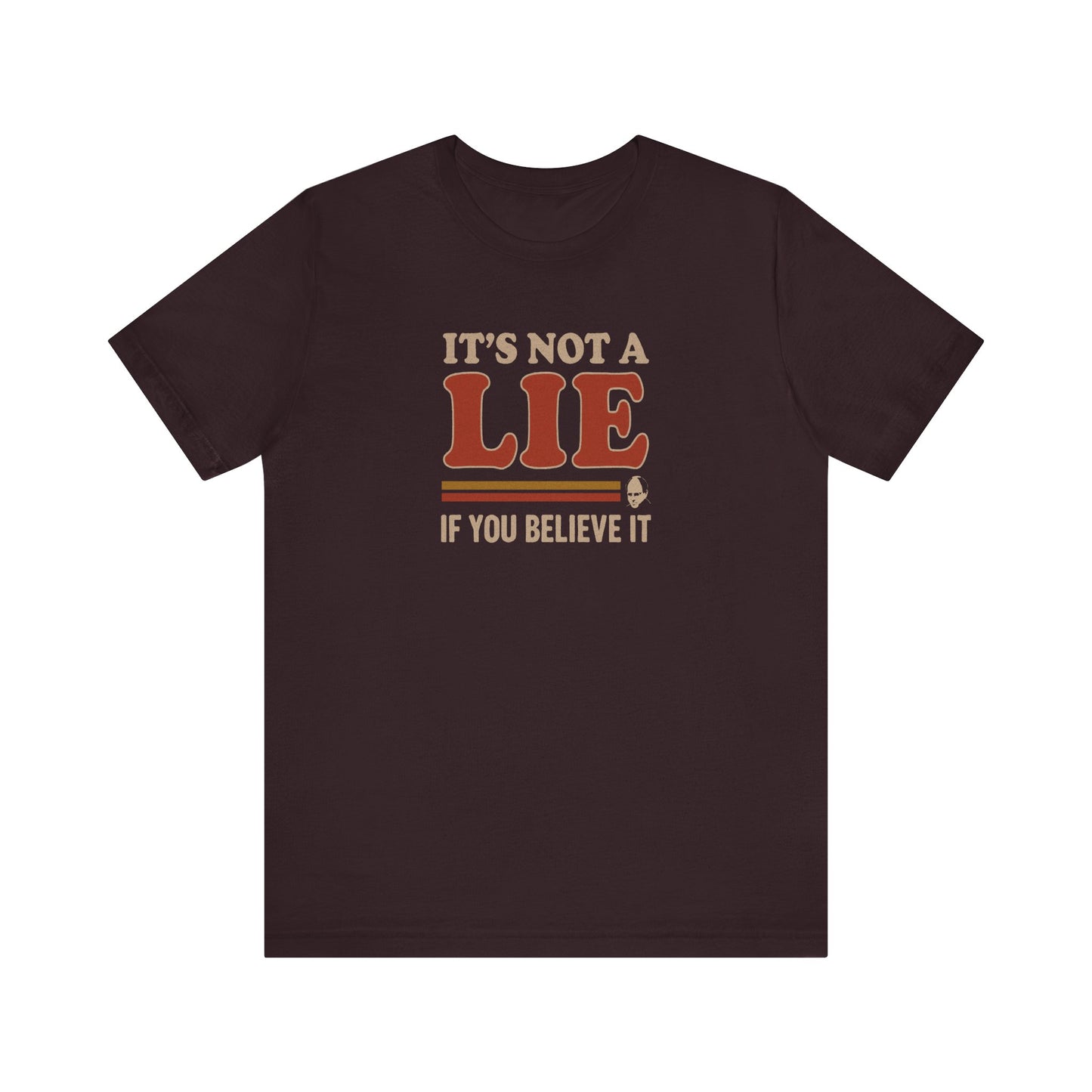 It’s Not a Lie, If You Believe It — George Costanza Retro Tee (Dark)