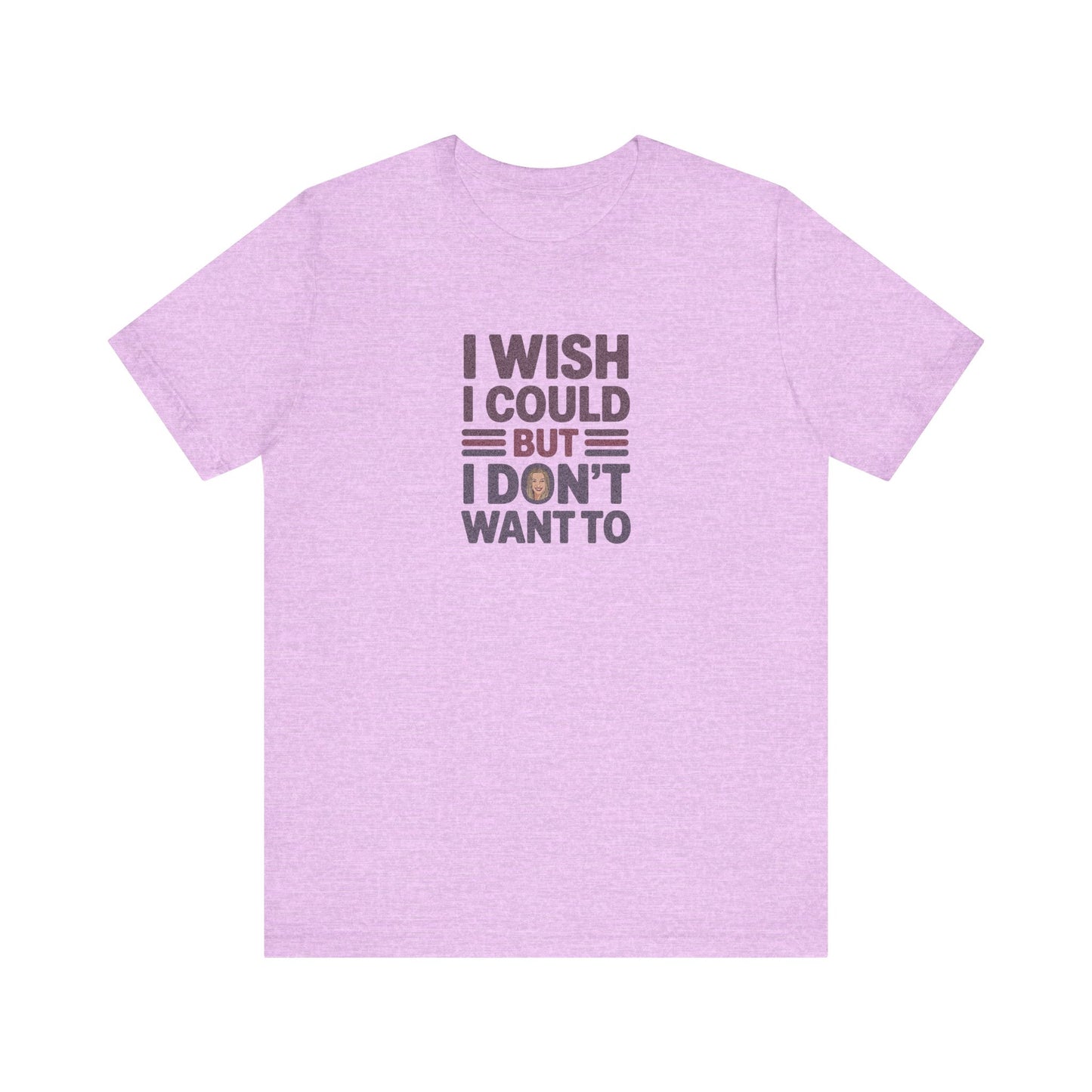 I Wish I Could, But I Don't Want To — Phoebe Buffay Retro Tee (Light)