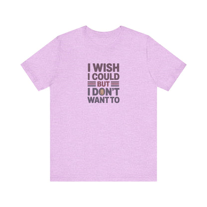 I Wish I Could, But I Don't Want To — Phoebe Buffay Retro Tee (Light)