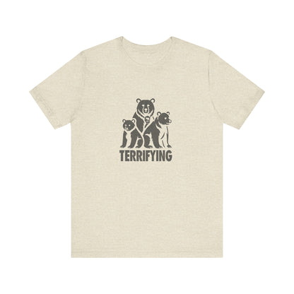 Bears Are Terrifying — Retro Silhouette Tee (Light)