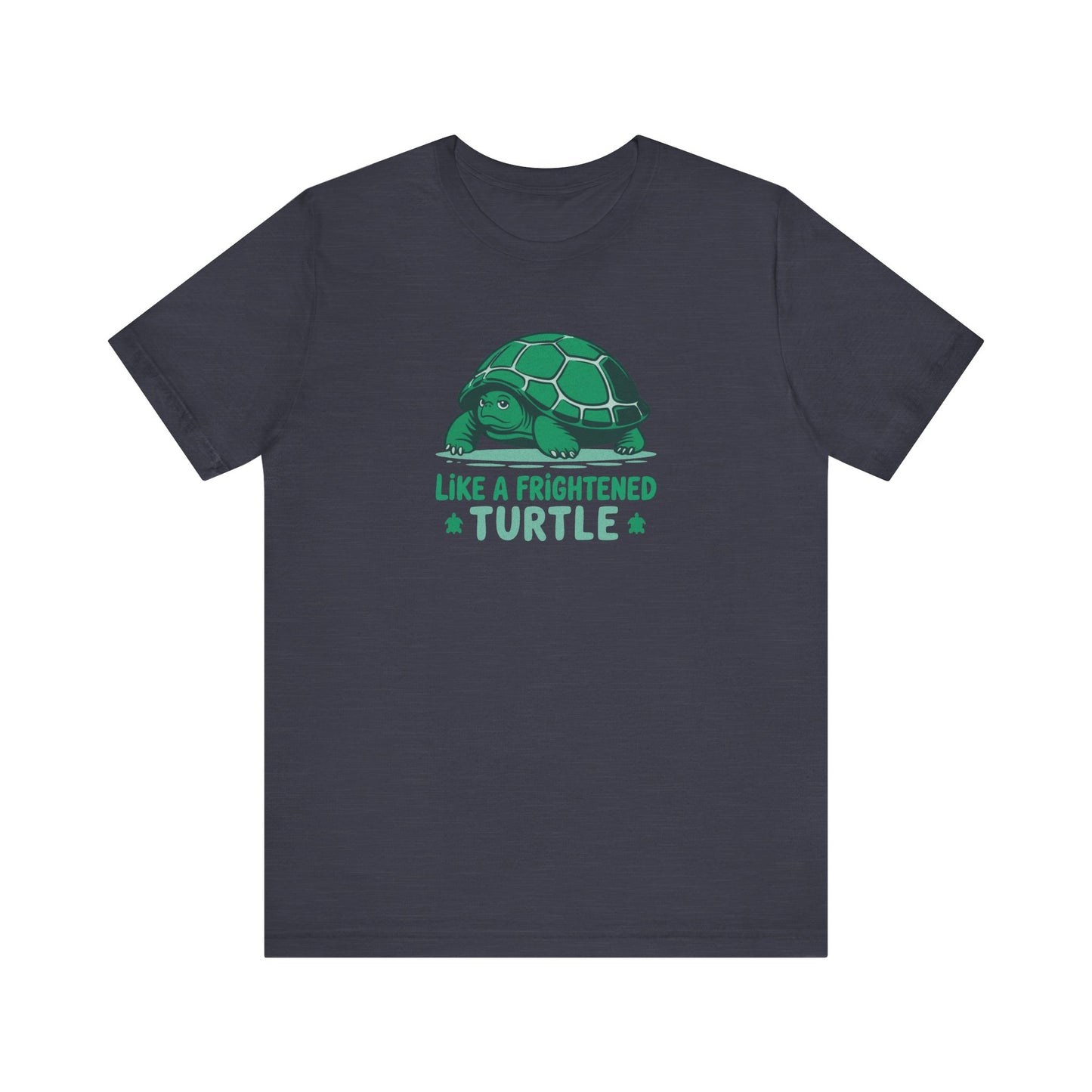 Like a Frightened Turtle — George Costanza Shrinkage Retro Tee (Dark)