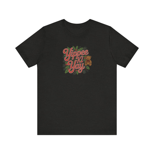 Yippee Ki Yay — Die Hard Retro Christmas Tee (Dark)