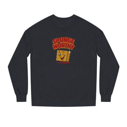 Spongeworthy — Seinfeld Retro Cartoon Sweatshirt (Dark)