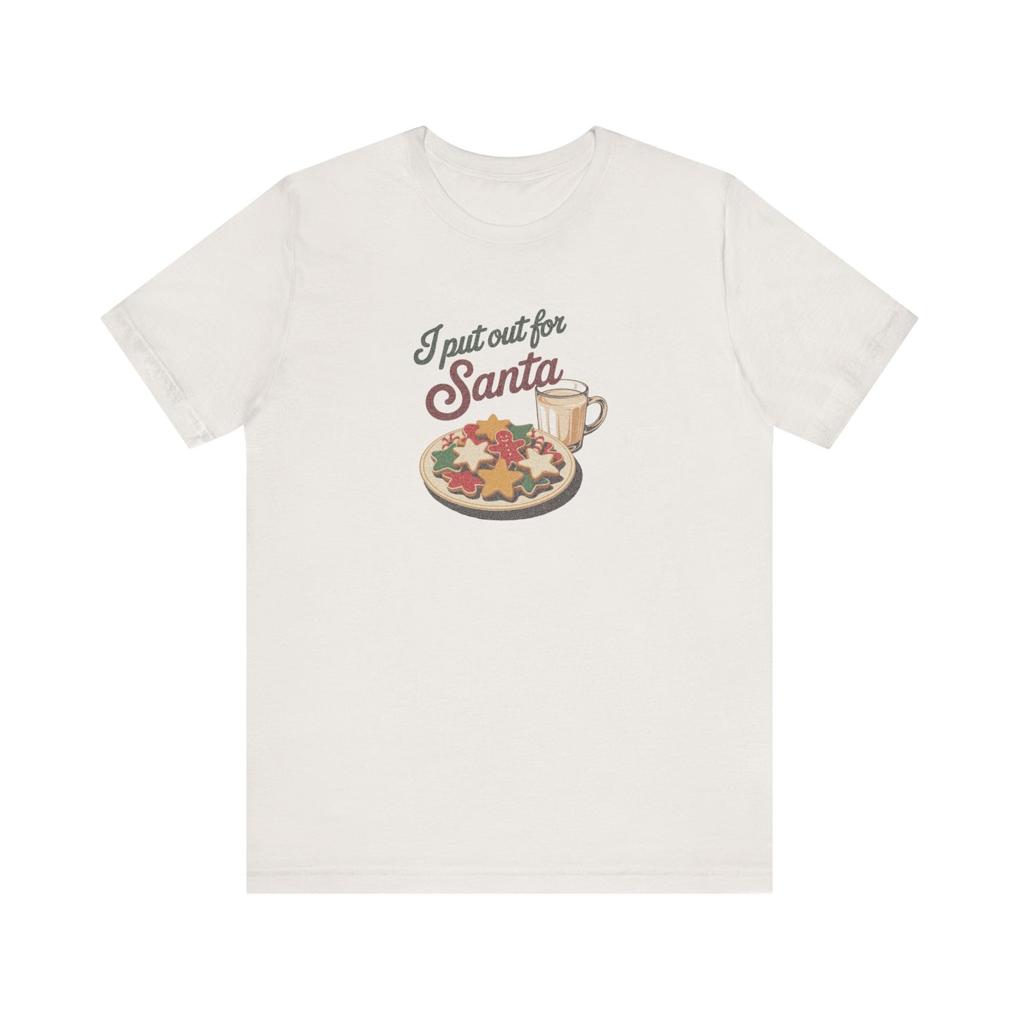 I Put Out for Santa — Retro Christmas Cookies Tee (Light)
