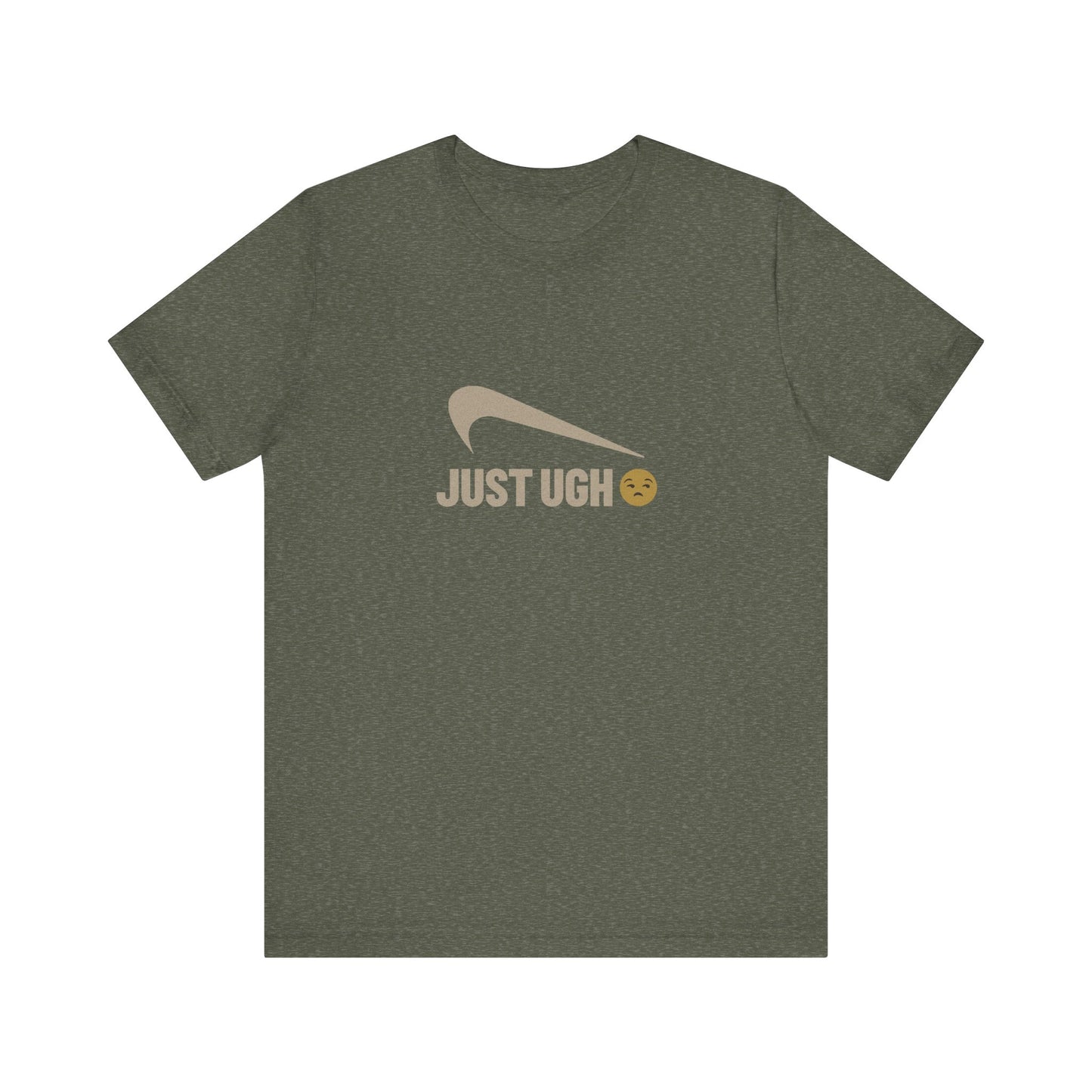 Just Ugh 😒 Athletic Parody — Retro Workout Tee (Dark)
