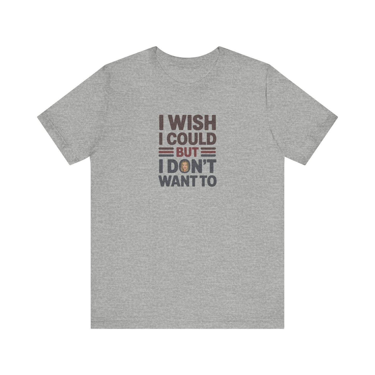I Wish I Could, But I Don't Want To — Phoebe Buffay Retro Tee (Light)