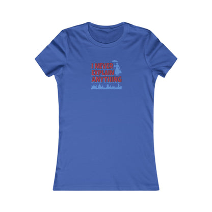 I Never Explain Anything — Mary Poppins Retro Women's Tee (Dark)