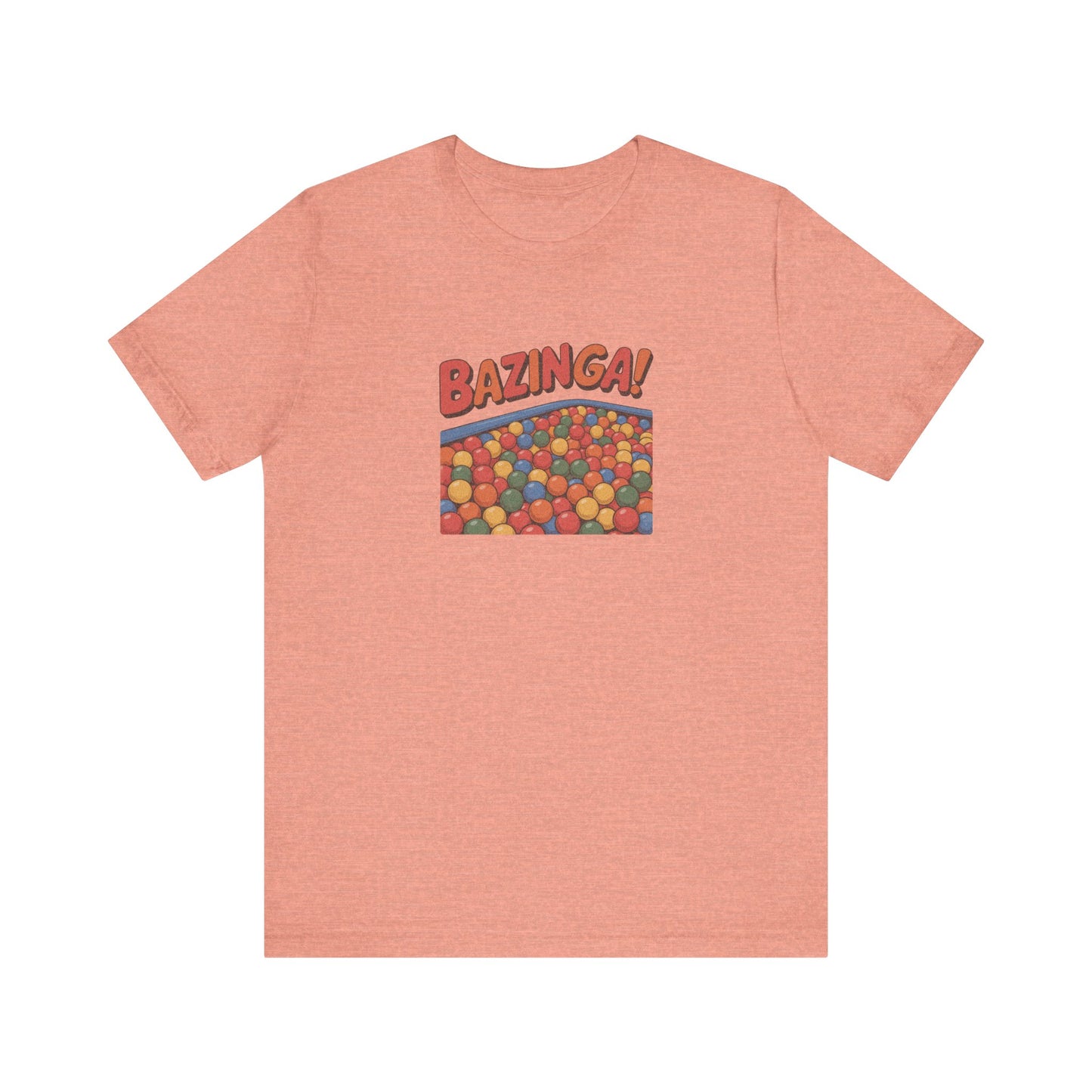 Bazinga! Ball Pit — Big Bang Theory Retro Tee (Light)