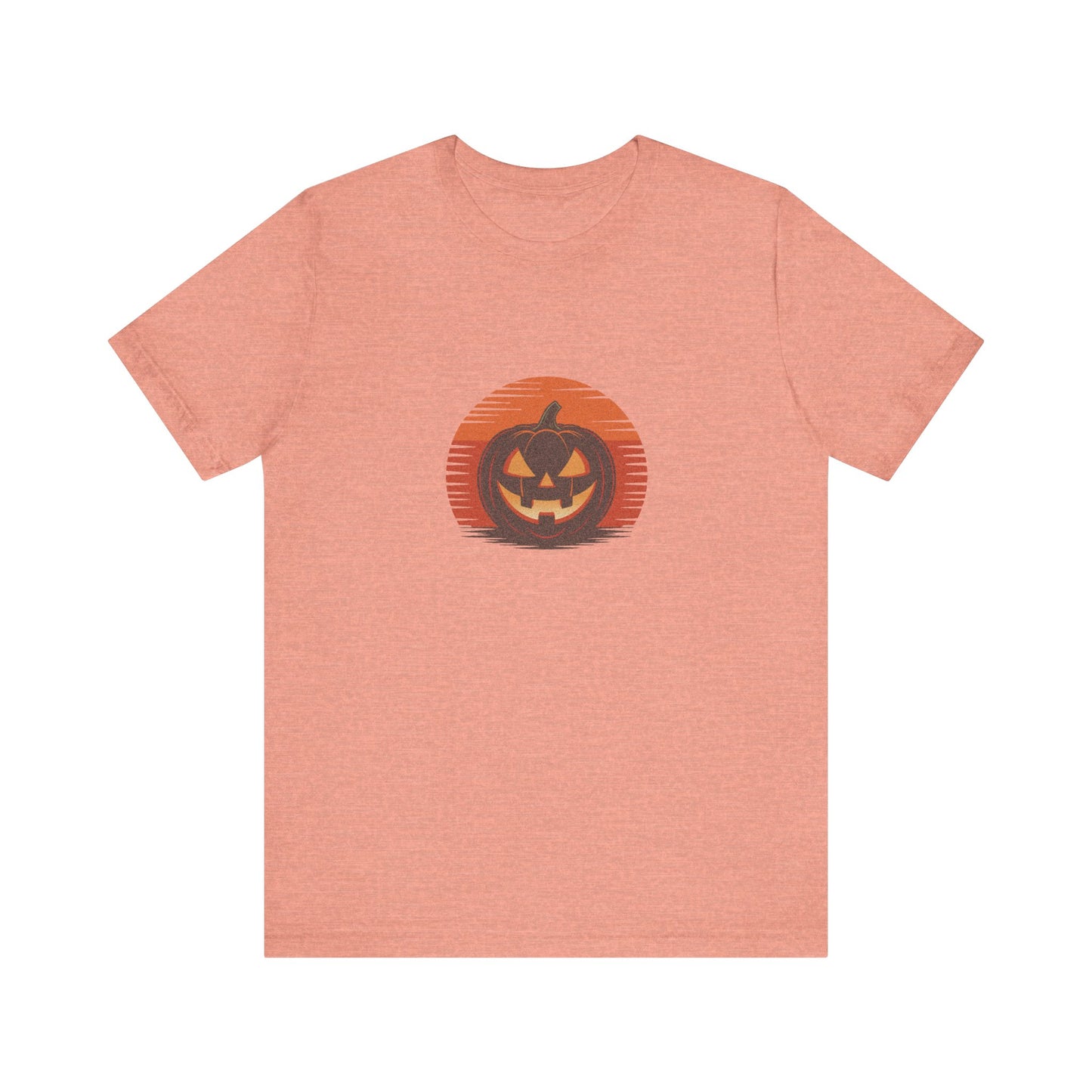 Retro Jack: Sliced Sunset — Halloween Sunset Tee (Light)