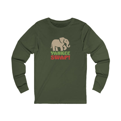 Yankee Swap! Christmas Party — Michael Scott Retro Long Sleeve (Dark)