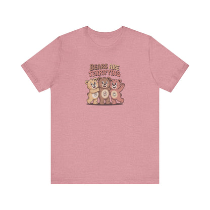 Bears Are Terrifying (Cute Remix) — Retro Tee (Light)