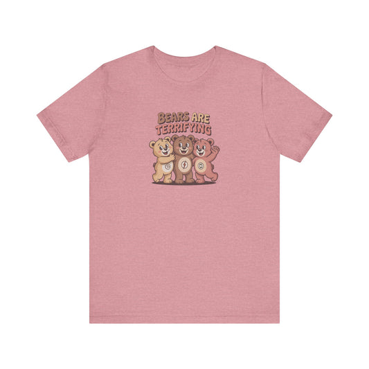 Bears Are Terrifying (Cute Remix) — Retro Tee (Light)