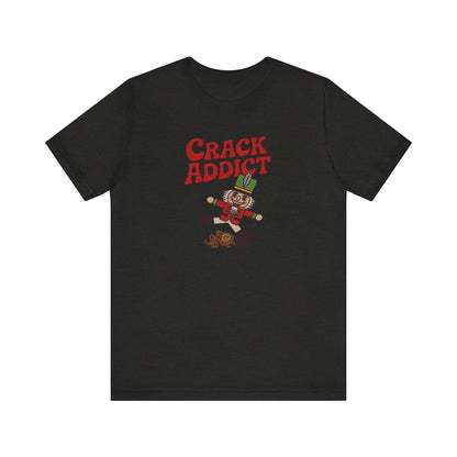 Crack Addict Nutcracker (Unhinged Remix) — Retro Tee (Dark)