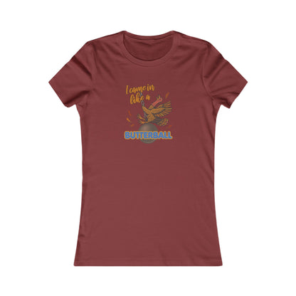 Like a Butterball — Miley Cyrus Thanksgiving Parody Retro Women's Tee (Dark)