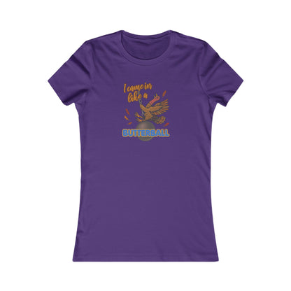 Like a Butterball — Miley Cyrus Thanksgiving Parody Retro Women's Tee (Dark)