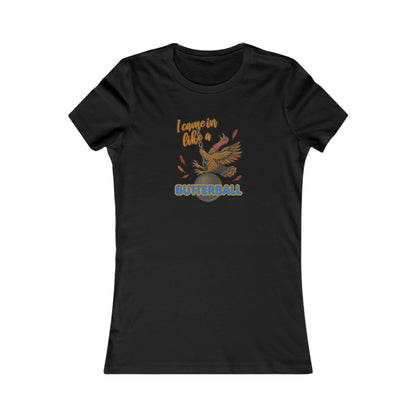 Like a Butterball — Miley Cyrus Thanksgiving Parody Retro Women's Tee (Dark)