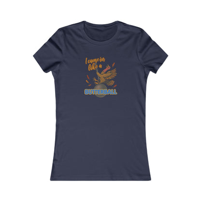Like a Butterball — Miley Cyrus Thanksgiving Parody Retro Women's Tee (Dark)