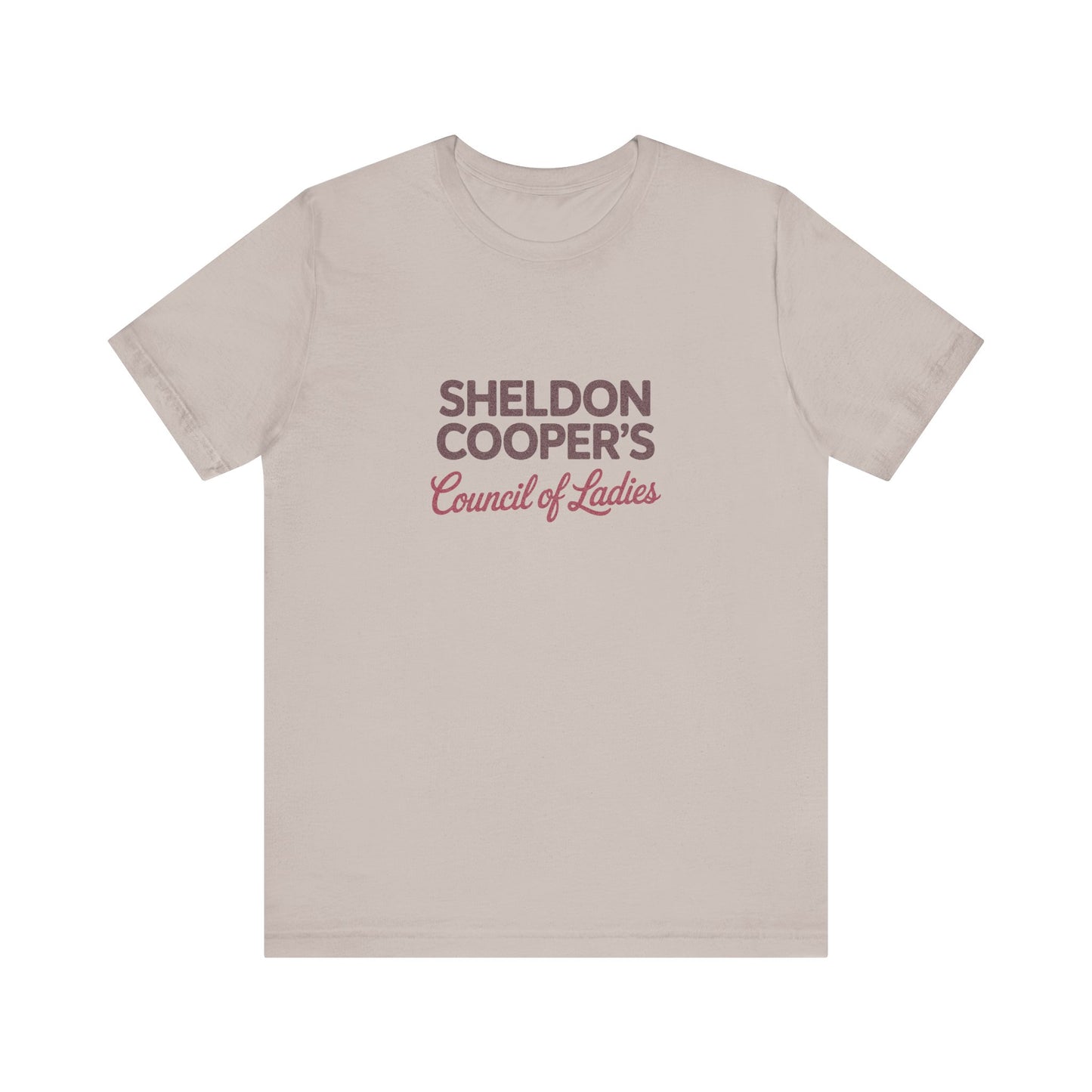 Sheldon Cooper’s Council of Ladies — TBBT Retro Tee (Light)