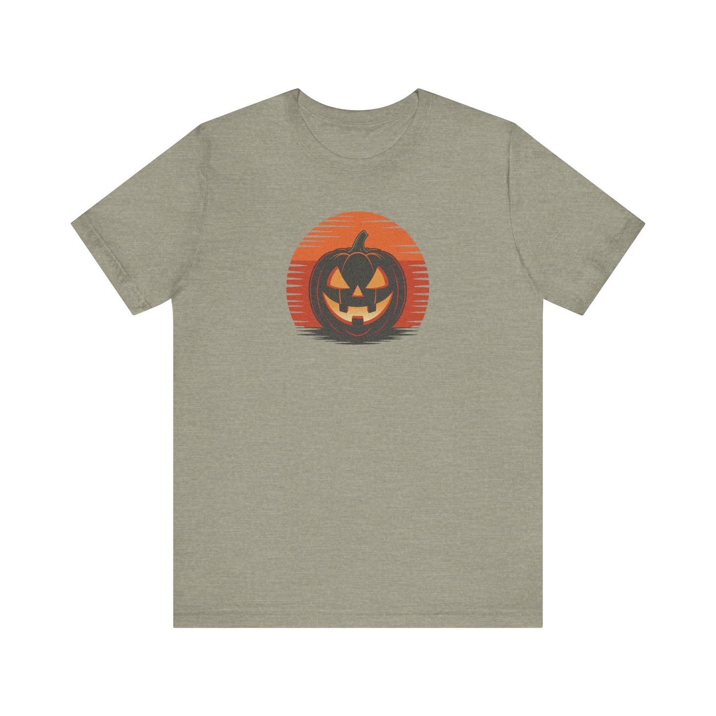 Retro Jack: Sliced Sunset — Halloween Sunset Tee (Light)