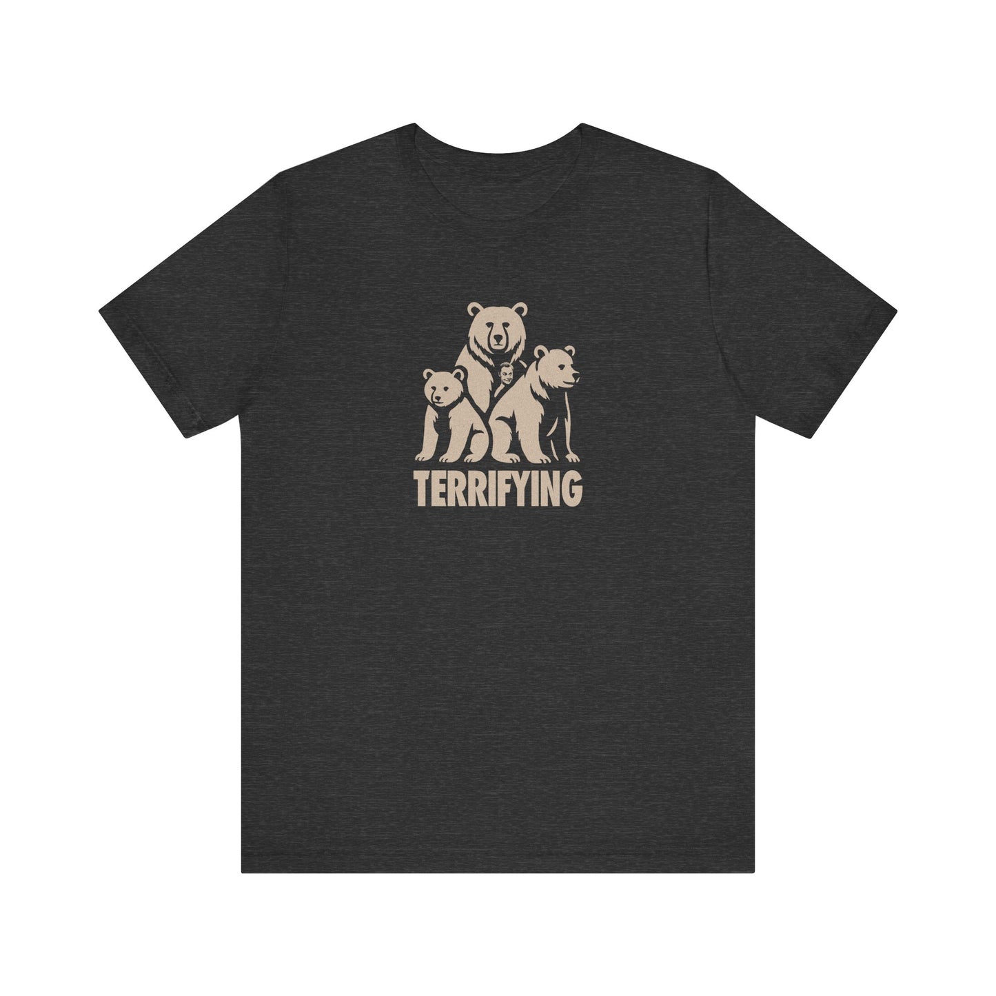 Bears Are Terrifying — Retro Silhouette Tee (Dark)