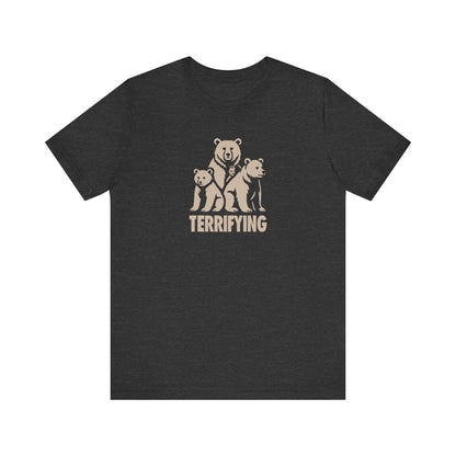 Bears Are Terrifying — Retro Silhouette Tee (Dark)