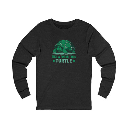 Like a Frightened Turtle — George Costanza Shrinkage Long Sleeve (Dark)